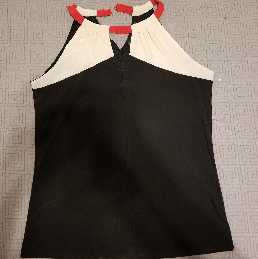 Blackn Cream, and Red Tank